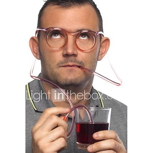 Crazy Fun Glasses Drinking Straw, W18cm x L15cm x H3cm
