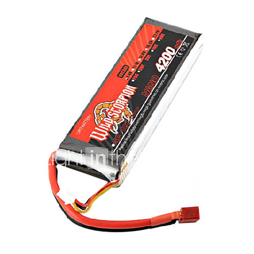 Wild Scorpion 22.2V 6S 4200mAh 30C Li Po Battery(T Plug)