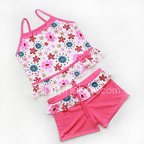 Girls Cute Multi Color Tankinis Baby Swimwear