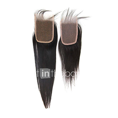 10 Brazilian Hair Silky Straight Lace Top Closure(3.54) Natural Color