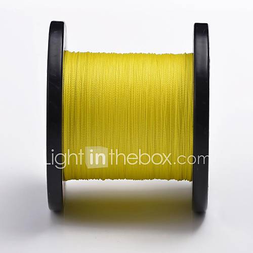 500M Hi vis Yellow 65LB 0.45mm 29.6kg 4 Carriers 100% PE Spectra Fiber Dyneema Braid Fishing Line