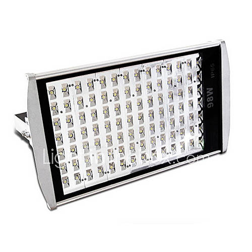 85 265V 98W LED warm white outdoor waterproof flood light