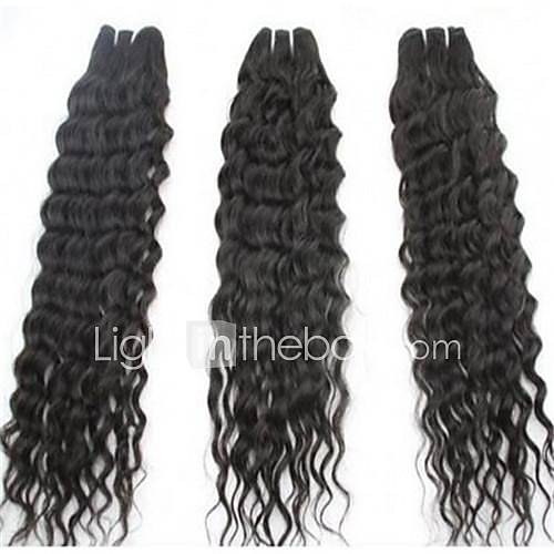 Popular Malaysian Deep Wave Weft 100% Remy Human Hair Mixed Lengths 22 24 26