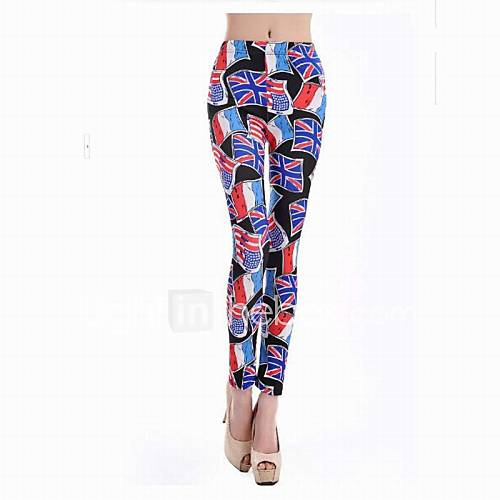 Fashion British Flag Printing of Ninth Pants