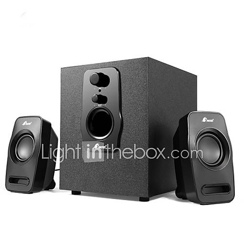 H 111 Bass High Quality Volume Control Hi Fi Loudspeaker Box for PC/Multi Media/Laptop (Black)