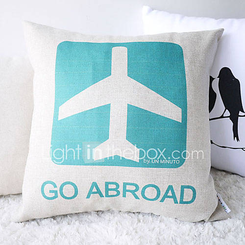 Elegant Fresh Blue and White Go Abroad Decorative Pillow Cover