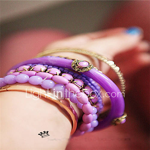 Daphne European Style Fresh Blue Beads Multilayer Bracelet(Screen Color)