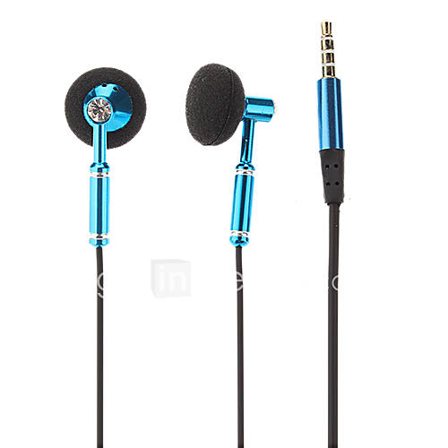 Co Crea EV520 High Quality In Ear Headphone with Mic for iPhone/Samsung/PC(Blue)