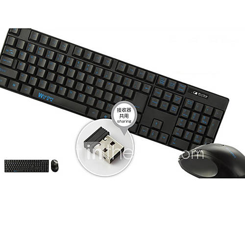 WORTLEY X8 2.4G Wireless Super thin Mute Optical Keyboard Mouse Suit