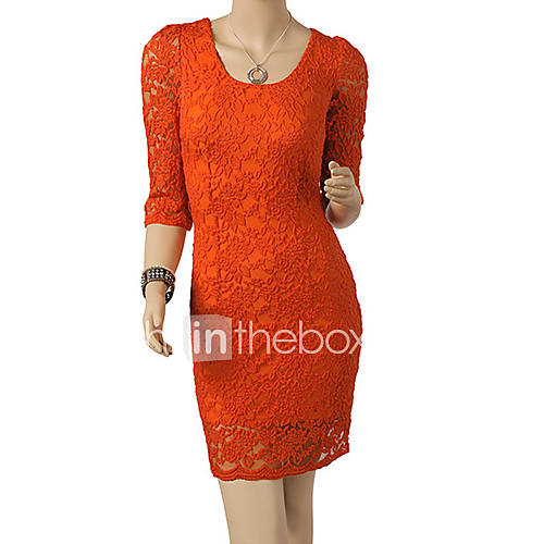 Missmay Womens Lace Sleeve Dress