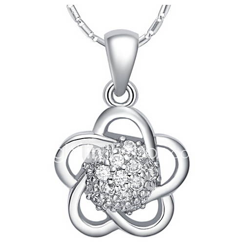 Elegant Star Shape Slivery Alloy Necklace With Rhinestone(1 Pc)