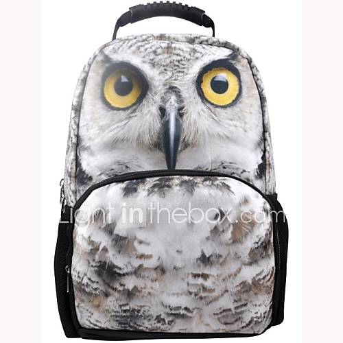 Veevan Classical Unisexs Life like Owl School Backpack