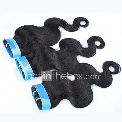 26 26 28 28 Color 1B Grade 4A Indian Virgin Body Wave Human Hair Extension