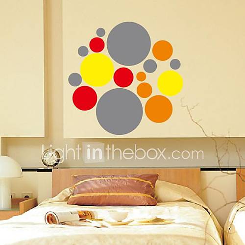 Shapes Fashion Color Wave Wall Stickers