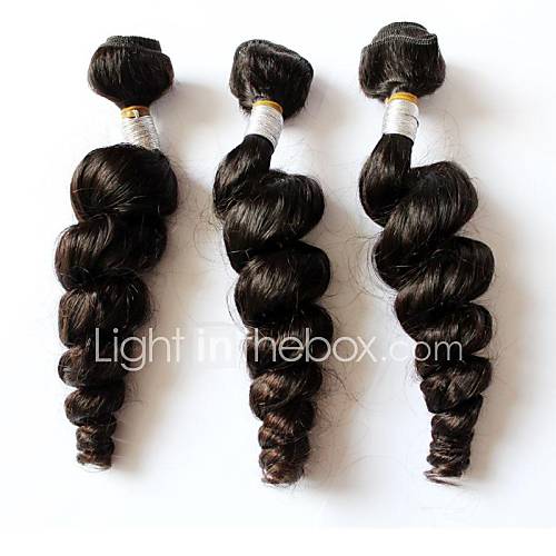 20Inches 100% Virgin Hair Peruvian Loose Wave Natural Color