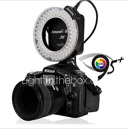 Aputure Amaran Halo AHL HN100 LED Macro Ring Flash Light 95 CRI for Nicon F951