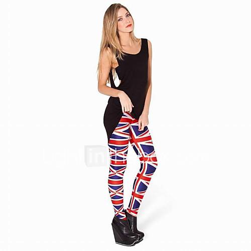 Fashion British Flag Printing of Ninth Pants