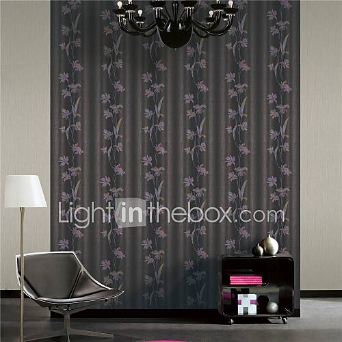 Contemporary Floral Non Woven Coverings Wallpaper