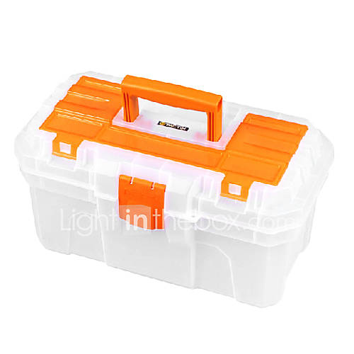 (412320.5) Plastic Orange Buckle Tool Boxes