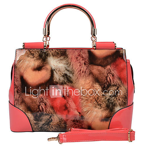 Womens Autumn And Winter Fashion Patent Leather Tote