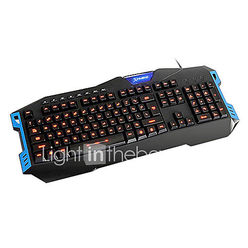 K26 USB Wired Blue/Red/Purple switched LED Optical High speed Gaming Keyboard