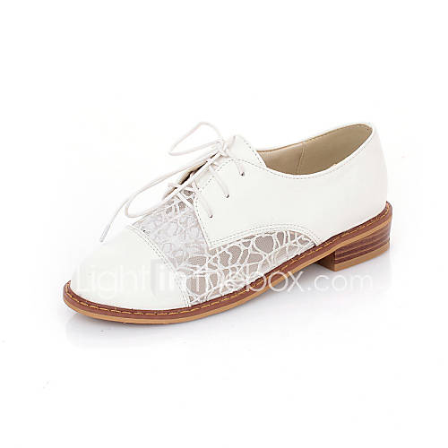 Leatherette Womens Low Heel Comfort Oxfords Shoes(More Colors)