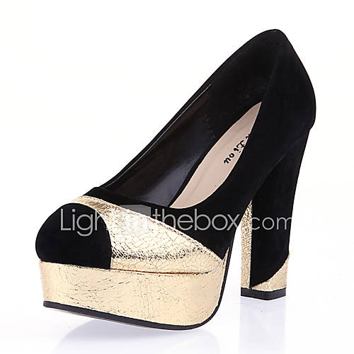 Leatherette Womens Chunky Heel Heels Pumps/Heels Shoes (More Colors)