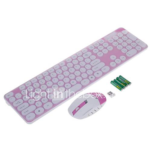 R8 1929 2.4G Wireless Ultra Slim Keyboard Wireless Mouse Set (1000DPI)