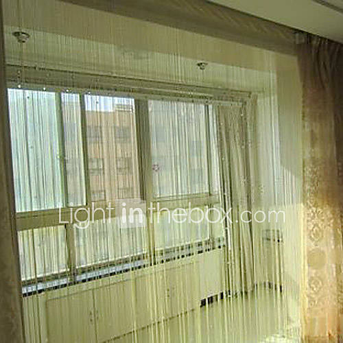 Royal Style Shining Beads Curtain Line   Three Colors Available (39W × 108L)