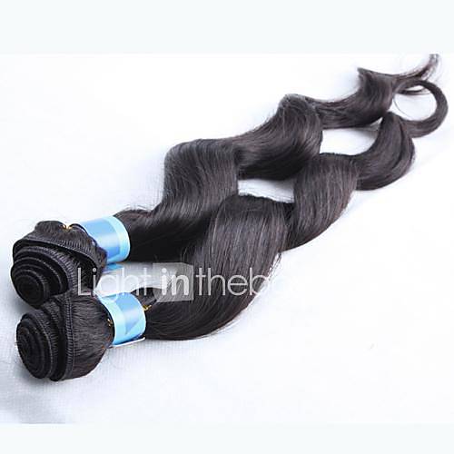 18 20 22 24 1B Grade 4A Indian Virgin Loose Curly Wave Human Hair Extension