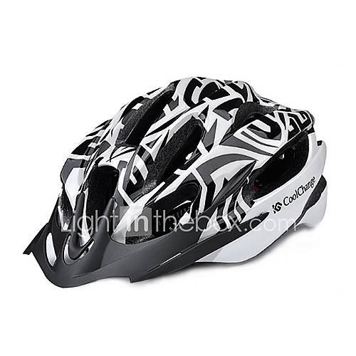 CoolChange EPS Black Integrally molded Cycling Helmet