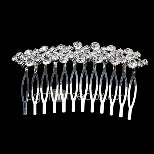 Beautiful Alloy Womens Wedding/Party Hair Combs With Rhinestone