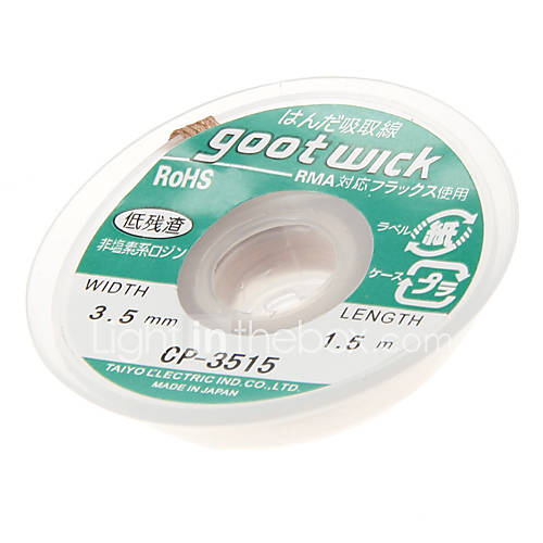 GOOT 3515 3.5mm Width 1.5m Length Solder Wick