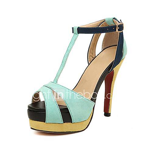 Leather Womens Shoes Wedding Stiletto Heel Pumps Sandals with Buckle Shoes