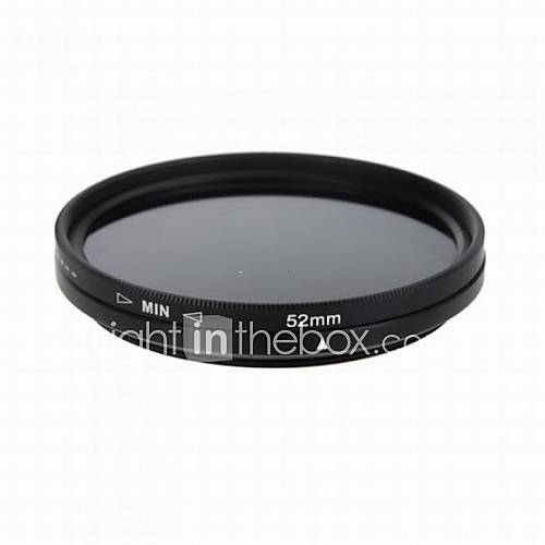 Commlite 52mm ND Fader Neutral Density Adjustable Variable Filter (ND2 to ND400)
