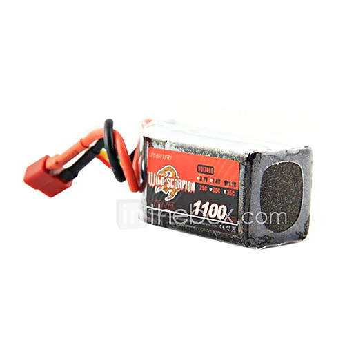 Wild Scorpion 11.1V 3S 1100mAh 25C Li Po Battery(T Plug)