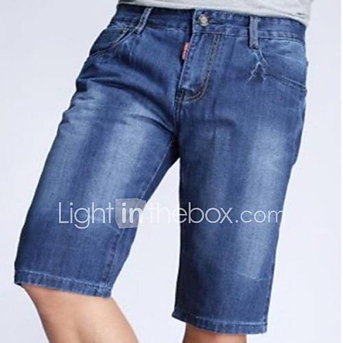 Mens Summer Casual Short Jeans Denim Shorts