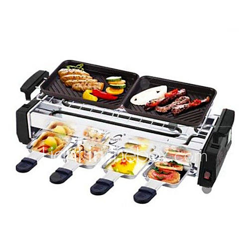 Metal Electric Barbecue Oven, W14.5cm x L44.5cm x H9.5cm(W6 x L18 x H4)