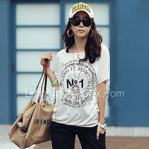 Women`s Casual Round Neck Printing T shirt