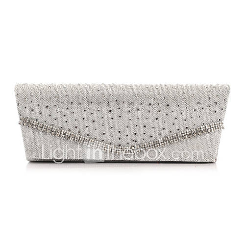 Polyster Wedding/Special Occation Clutches/Evening Handbags With Rhinestones(More Colors)