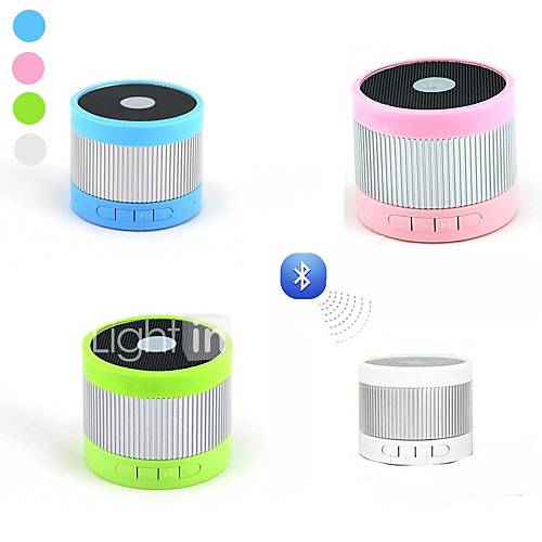 A105 Mini Portable Bluetooth Speaker W/ TF / Handfree Function  (Pink / Green / Silver/Blue)