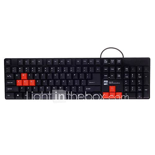 KB 1800 Waterproof 104 Key Wired Keyboard