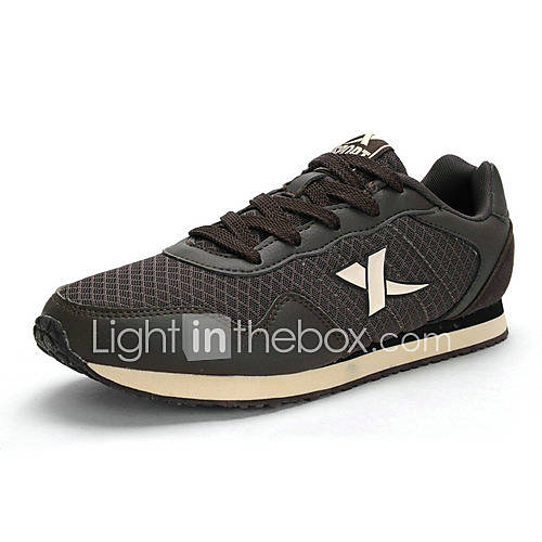 Xtep Mens Microfiber Breathability Synthetic Leather Synthetic Leather Mesh Sports Shoes