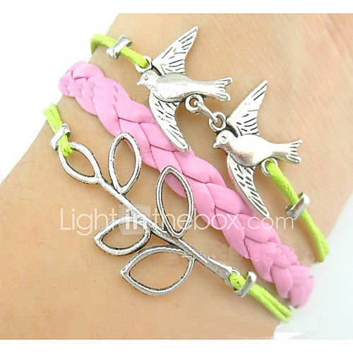 Womens Vintage Sliver Colorful Bracelet