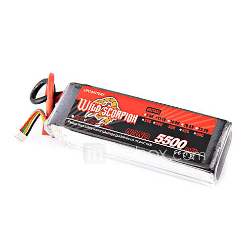 Wild Scorpion 18.5V 5S 5500mAh 45C Li Po Battery(T Plug)