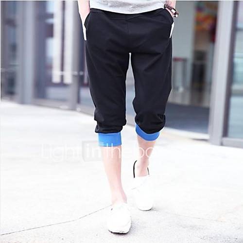 Mens Fashion Casual Cropped Sports Shorts