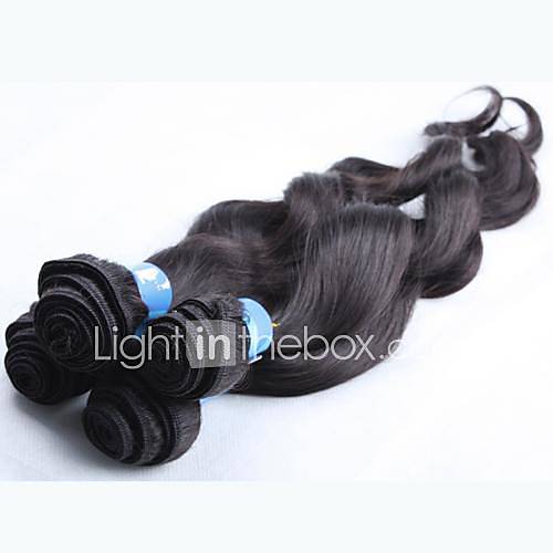 24 24 26 26 1B Grade 4A Indian Virgin Loose Curly Wave Human Hair Extension