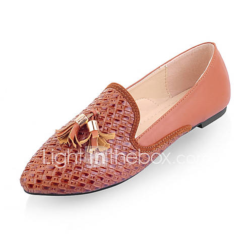 Leatherette Womens Flat Heel Comfort Loafers Shoes (More Colors)