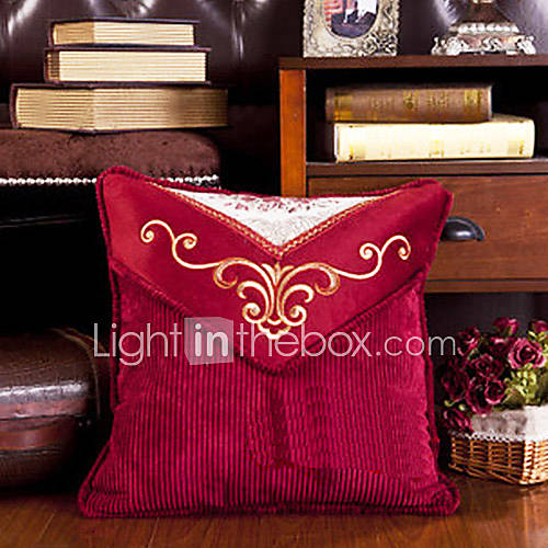 Euro Flower Pattern Decorative Pillow With Insert 4 Color Available