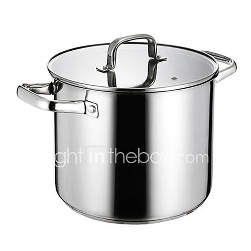 11 QT Stainless steel Stock Pot with Cover, Dia 25cm x H22.5cm